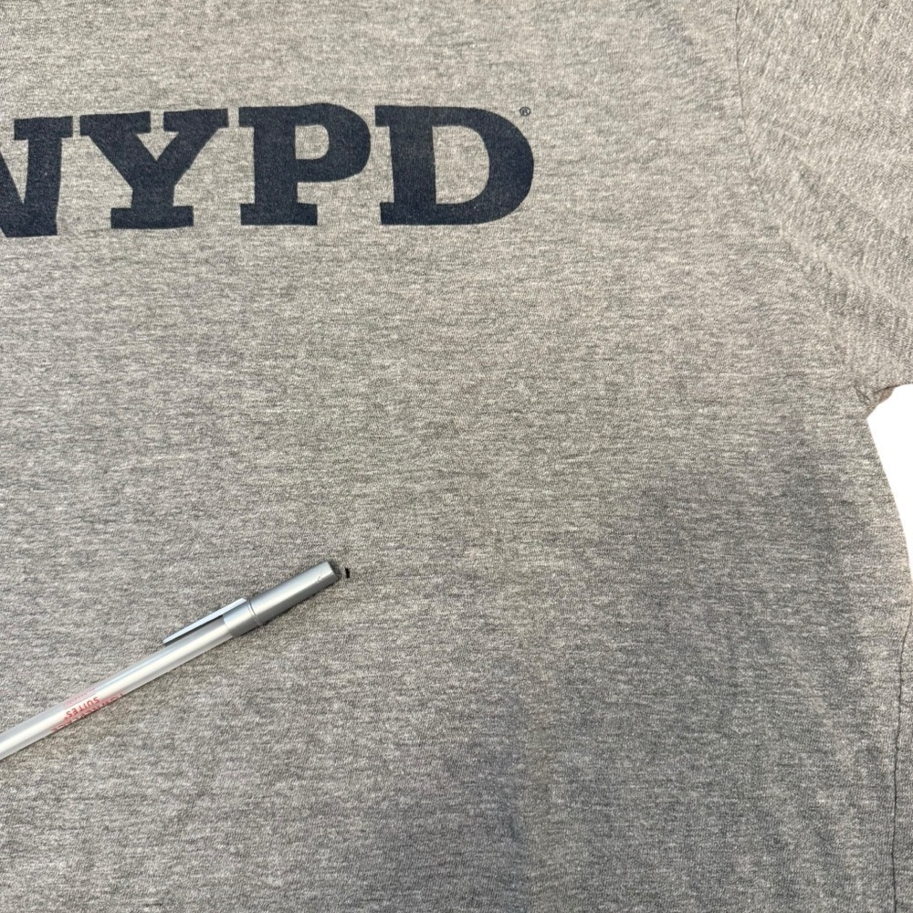 4/$25 NYPD Logo Graphic T-Shirt Officially Licensed Women’s Medium Gray Blue - Picture 3 of 8